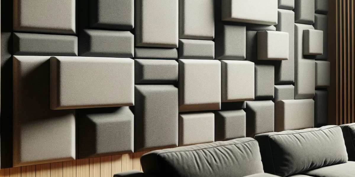 wall with an acoustic insulation panel