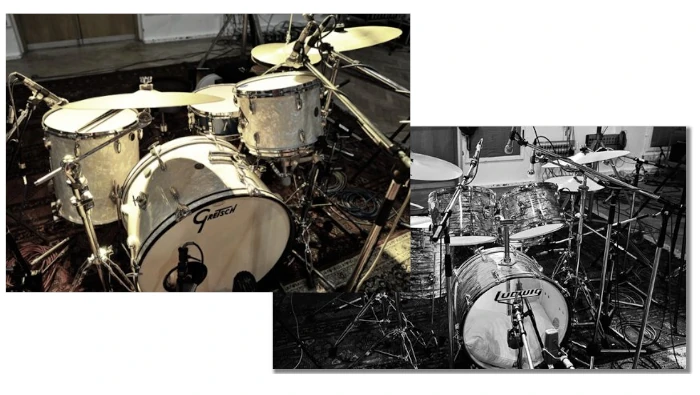 Gretsch and Ludwig kits