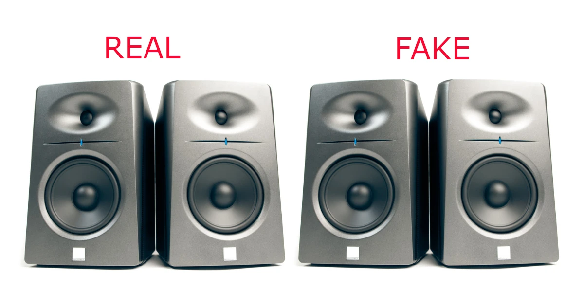 real and fake audio monitors
