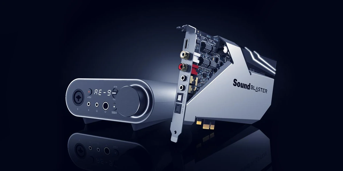 sound blaster audio board black