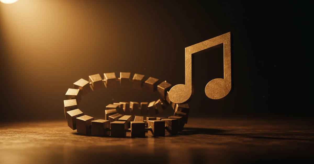 blockchain concept for musicians